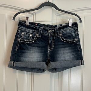 Miss me mid rise denim shorts womens size 27